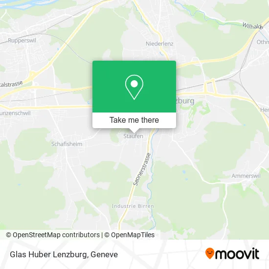 Glas Huber Lenzburg map