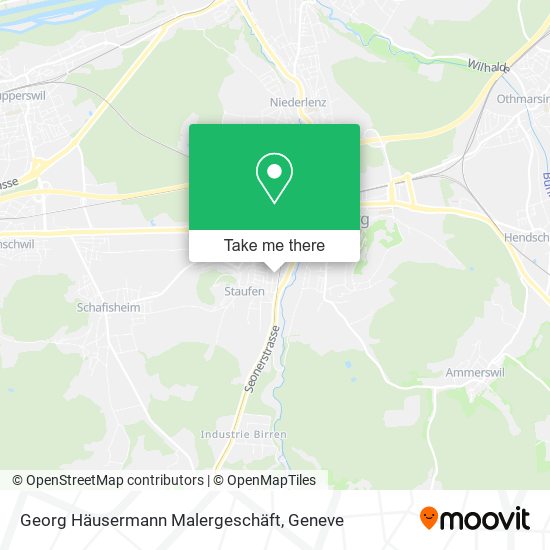 Georg Häusermann Malergeschäft map
