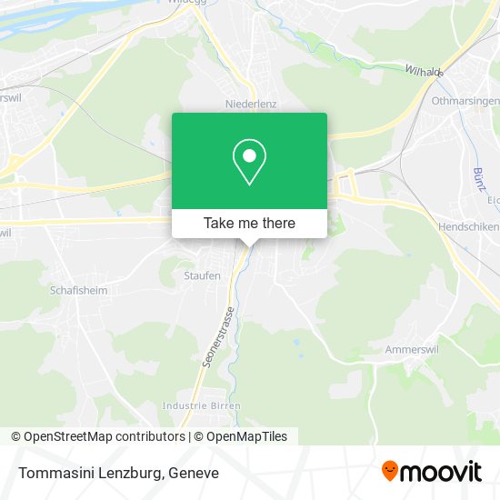 Tommasini Lenzburg map