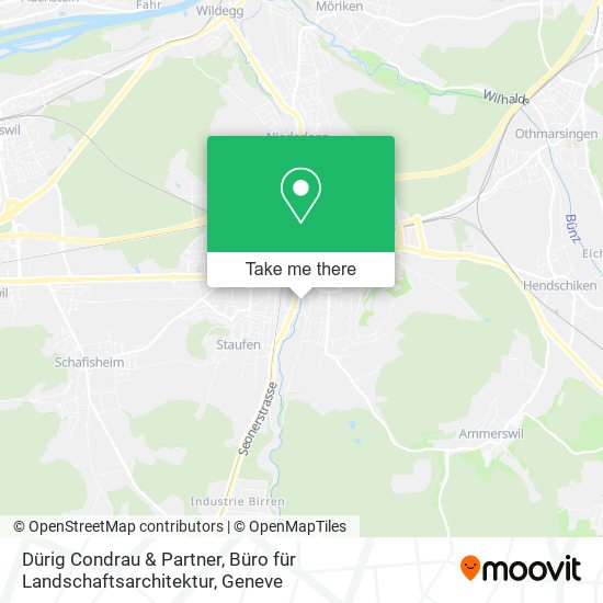 Dürig Condrau & Partner, Büro für Landschaftsarchitektur Karte