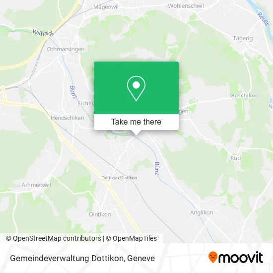 Gemeindeverwaltung Dottikon map