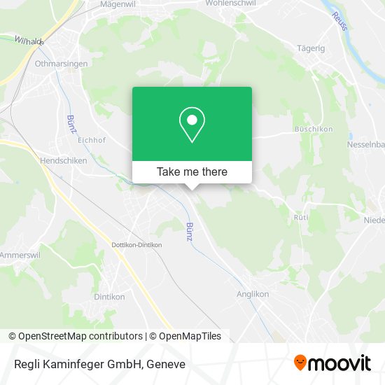 Regli Kaminfeger GmbH map