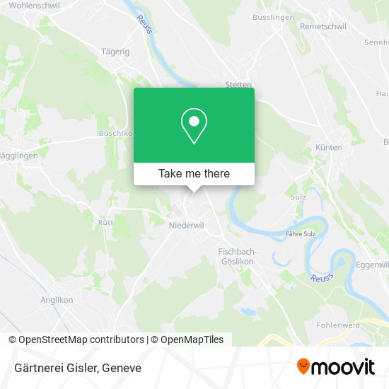Gärtnerei Gisler map