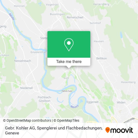 Gebr. Kohler AG, Spenglerei und Flachbedachungen map