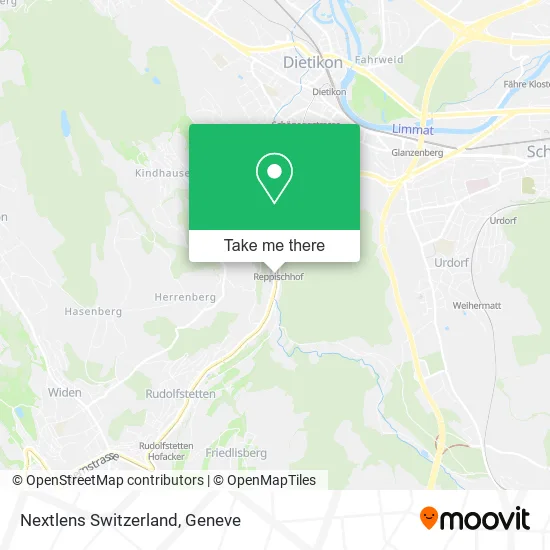 Nextlens Switzerland map