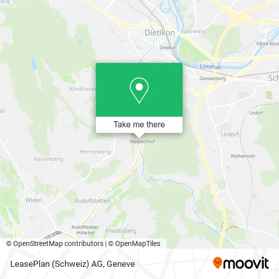 LeasePlan (Schweiz) AG map