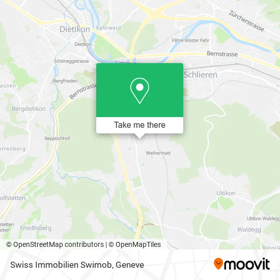 Swiss Immobilien Swimob map