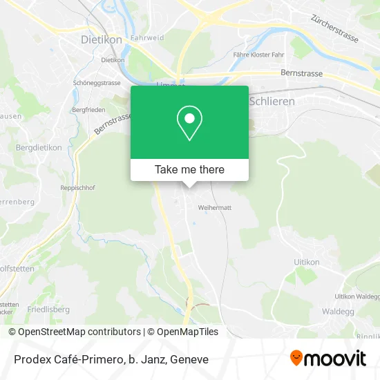 Prodex Café-Primero, b. Janz map