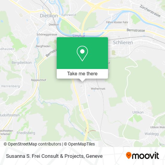 Susanna S. Frei Consult & Projects map