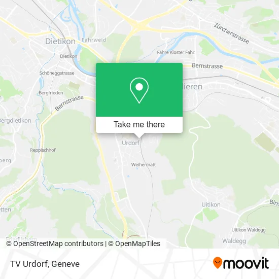TV Urdorf map