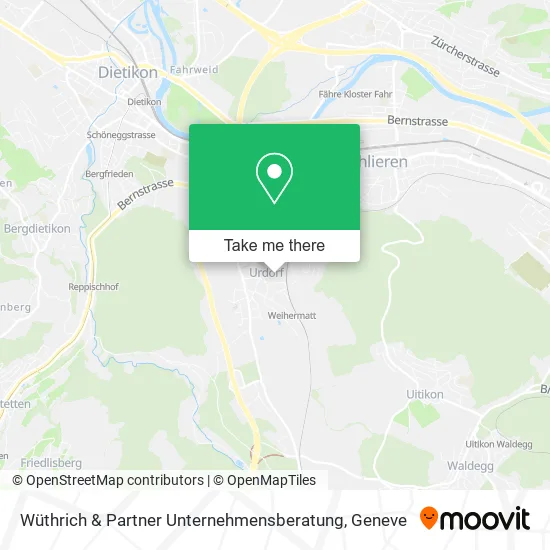 Wüthrich & Partner Unternehmensberatung map