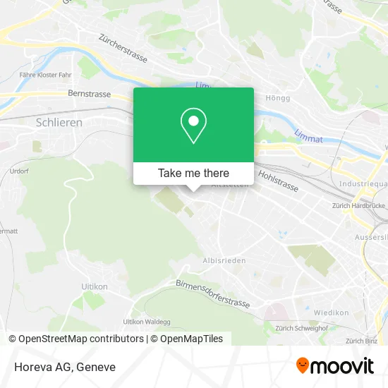Horeva AG map