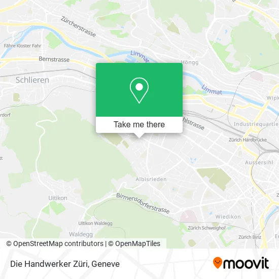 Die Handwerker Züri map