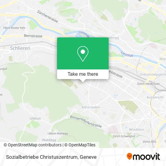 Sozialbetriebe Christuszentrum map