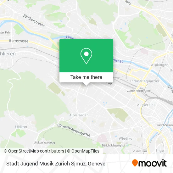 Stadt Jugend Musik Zürich Sjmuz map