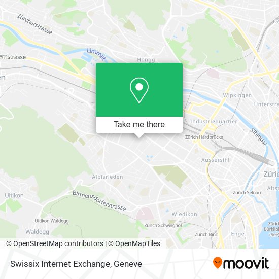 Swissix Internet Exchange map