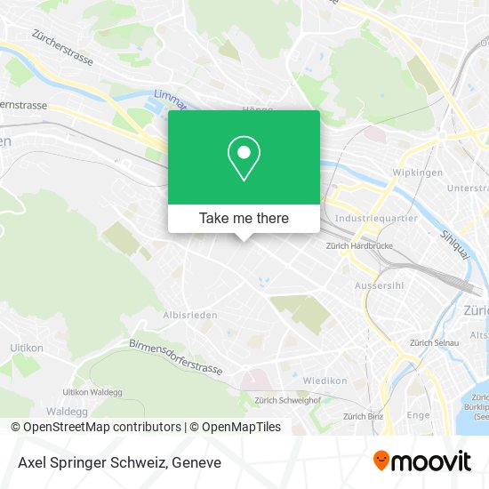 Axel Springer Schweiz map