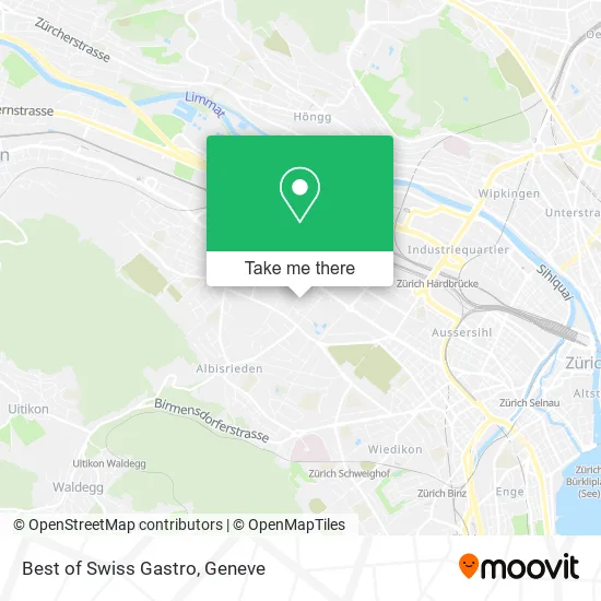 Best of Swiss Gastro map