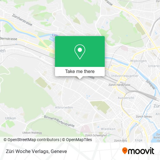 Züri Woche Verlags map