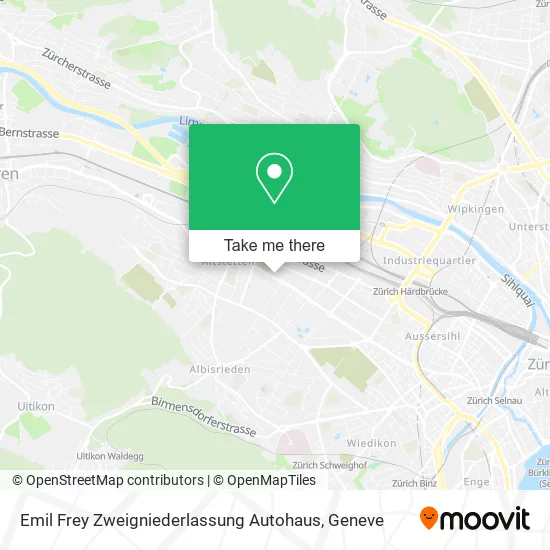 Emil Frey Zweigniederlassung Autohaus map