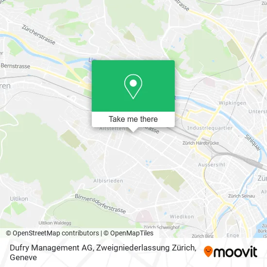 Dufry Management AG, Zweigniederlassung Zürich map