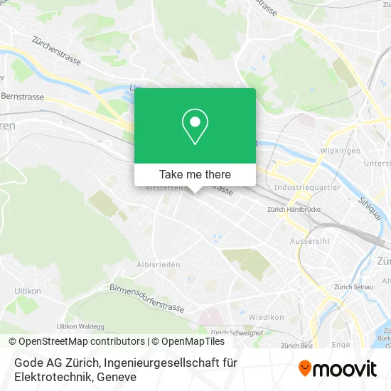 Gode AG Zürich, Ingenieurgesellschaft für Elektrotechnik map