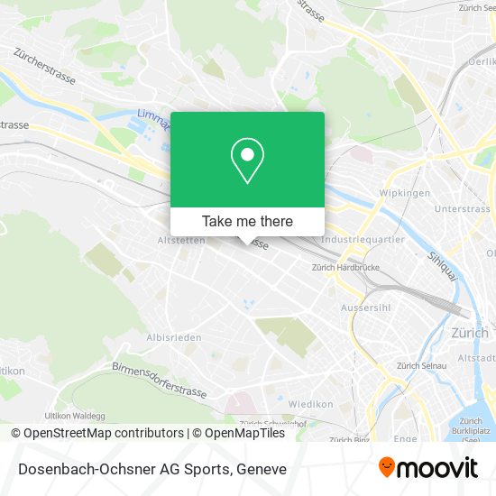 Dosenbach-Ochsner AG Sports map