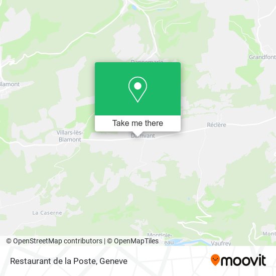 Restaurant de la Poste map