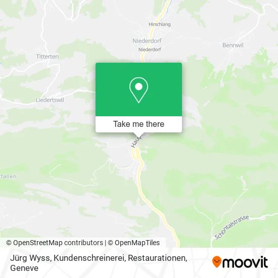 Jürg Wyss, Kundenschreinerei, Restaurationen plan