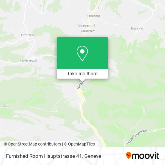 Furnished Room Hauptstrasse 41 map
