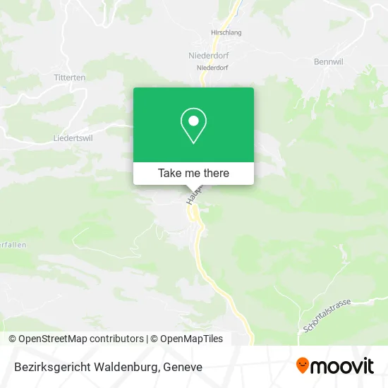 Bezirksgericht Waldenburg map