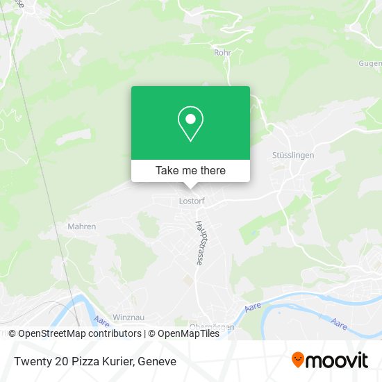 Twenty 20 Pizza Kurier map
