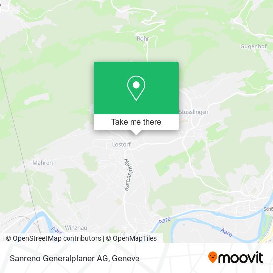 Sanreno Generalplaner AG map