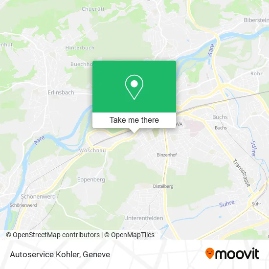 Autoservice Kohler map