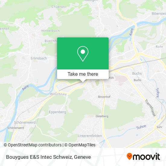 Bouygues E&S Intec Schweiz map