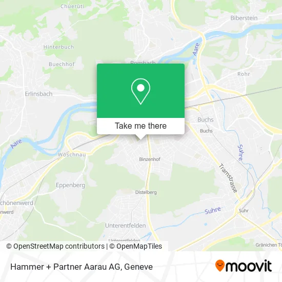 Hammer + Partner Aarau AG map