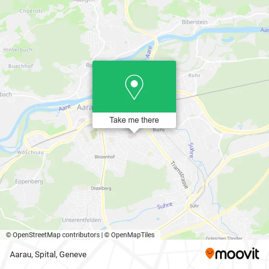 Aarau, Spital map