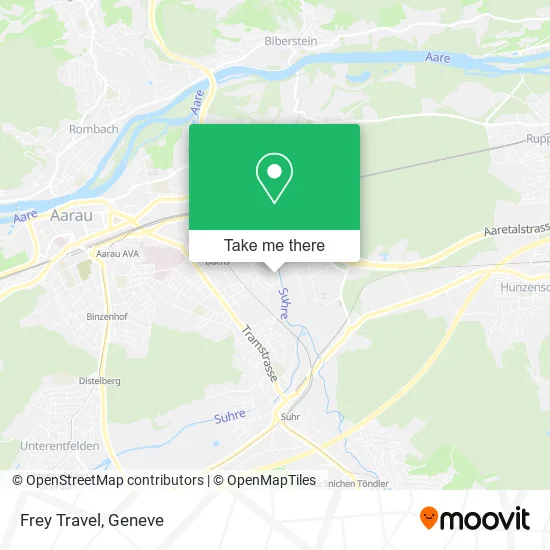 Frey Travel map