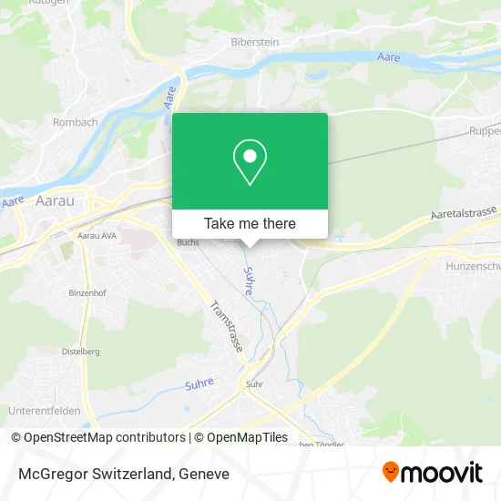 McGregor Switzerland map
