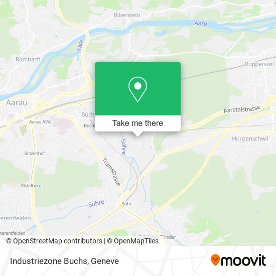Industriezone Buchs map