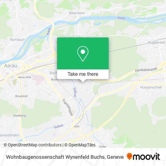 Wohnbaugenossenschaft Wynenfeld Buchs map