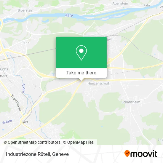 Industriezone Rüteli map