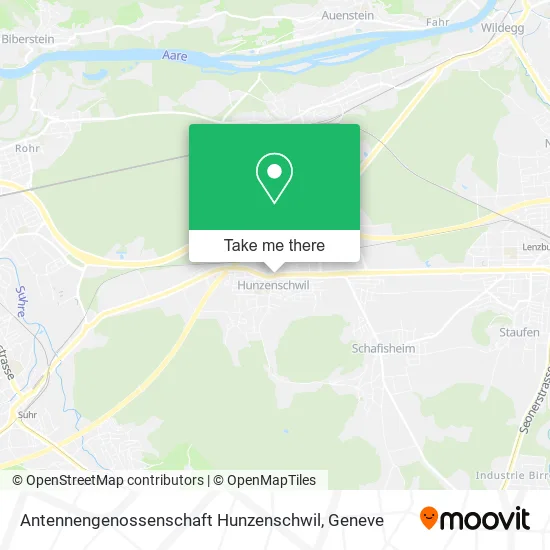 Antennengenossenschaft Hunzenschwil map