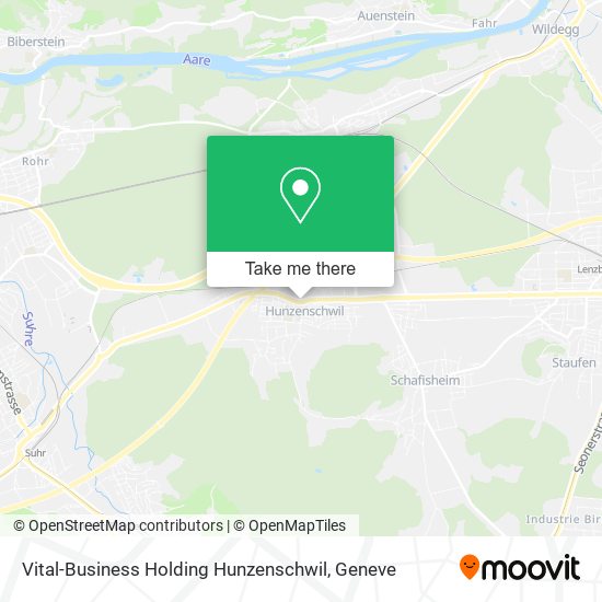 Vital-Business Holding Hunzenschwil map