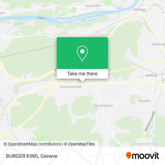 BURGER KING map