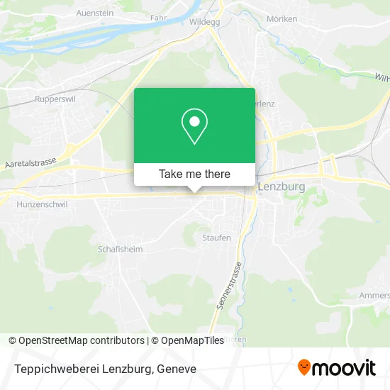 Teppichweberei Lenzburg map