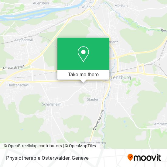 Physiotherapie Osterwalder map