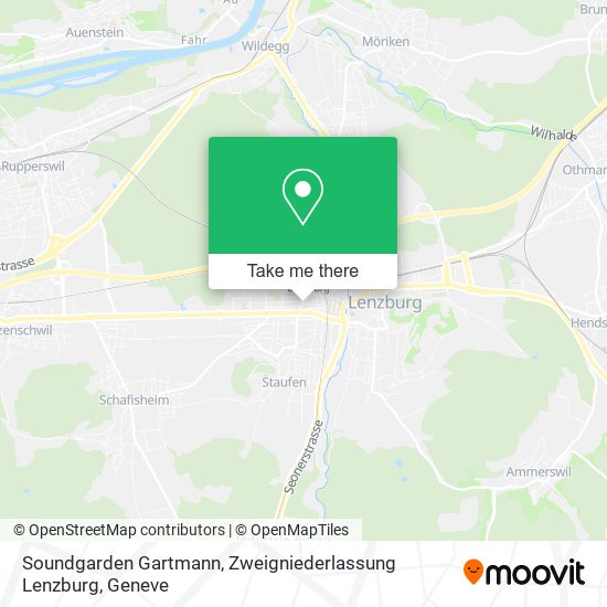 Soundgarden Gartmann, Zweigniederlassung Lenzburg map