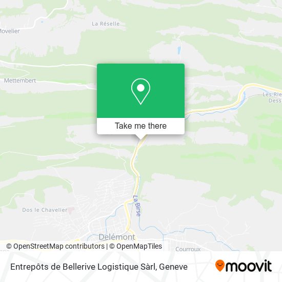 Entrepôts de Bellerive Logistique Sàrl map