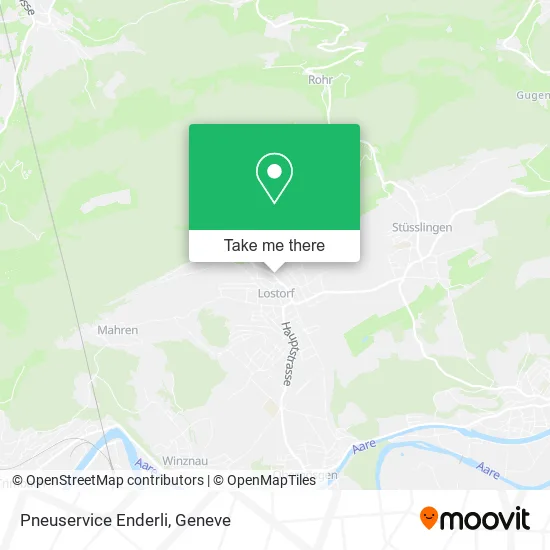 Pneuservice Enderli map